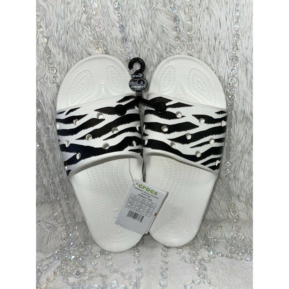 CROCS | Shoes | Crocs Slides Sandals Womens 2 Mens 1 Animal  display picture 1